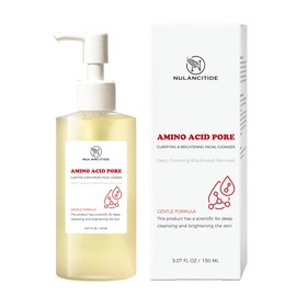 NULANCITIDE 150ML/5.07Fl oz Pore Deep Cleansing Oil, Gentle Foaming Hydrating Facial Cleanser, Makeup Blackhead Remover, Oil Cleanser for Face, Sensitive, All Skin
