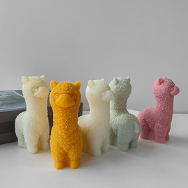 Alpaca Mold Alpaca Candle Mold Animal Mold Alpaca Resin Casting Mold Resin Making Molds Silicone Mold for Candle Home Decorate Mold Candle Making Mold 3D Animal Mold Clay Mold