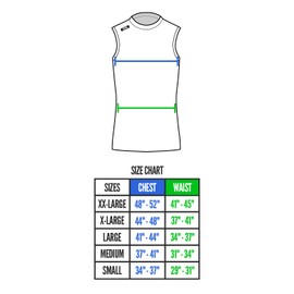 Nxtrnd Men's Compression Tank Top, Sleeveless Compression Shirt (White, Small)