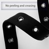 Awlyfm Mens Belt Black Casual Nylon Cloth Web Grommet Belts