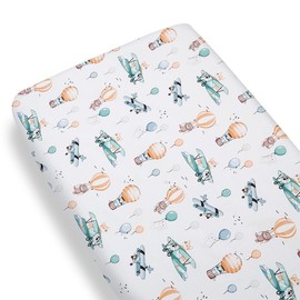 Baby Safe Next To Me Fitted Sheet Crib Mattress Protector 120 x 60 cm, 100% Organic Cotton OEKO-TEX Certified Mattress Protector Children|Aero