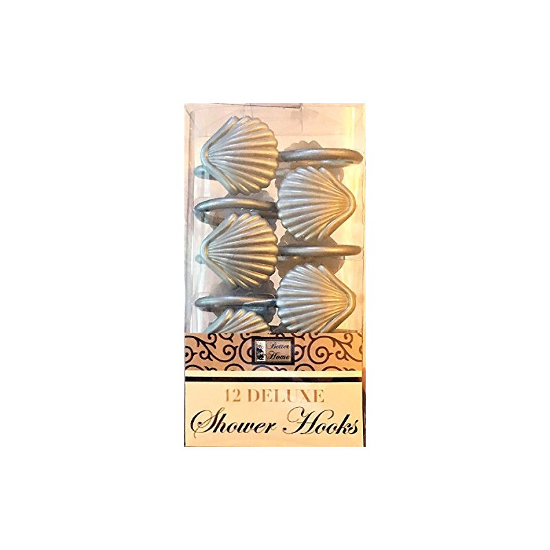 Better Home 12 Sea Shell Deluxe Shower Hooks S Shaped