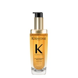 KÉRASTASE Kérastase Elixir Ultime, Hair Oil L'Huile Original Refillable, Hydrating Oil Serum, Anti-Frizz, Shiny Hair, With Argan Oil, Camellia Oil & Marula Oil, For All Hair Types, 75 ml