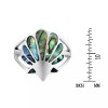 AeraVida Majestic Ocean's Seashell Motif Abalone Shell Inlay Sterling Silver