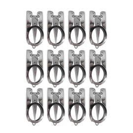 Ouyatoyu 12pcs Stainless Steel Folding Pocket Portable Foldable Mini Travel Scissors Small Scissors Paper Thread Snips Craft Cutter Pointy Sewing Yarn Cutter, Fold Up Scissors