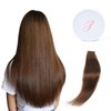Paruks Human Hair Tape-in Extensions, Tape-In, Wig, Straight, Long, Gradient,