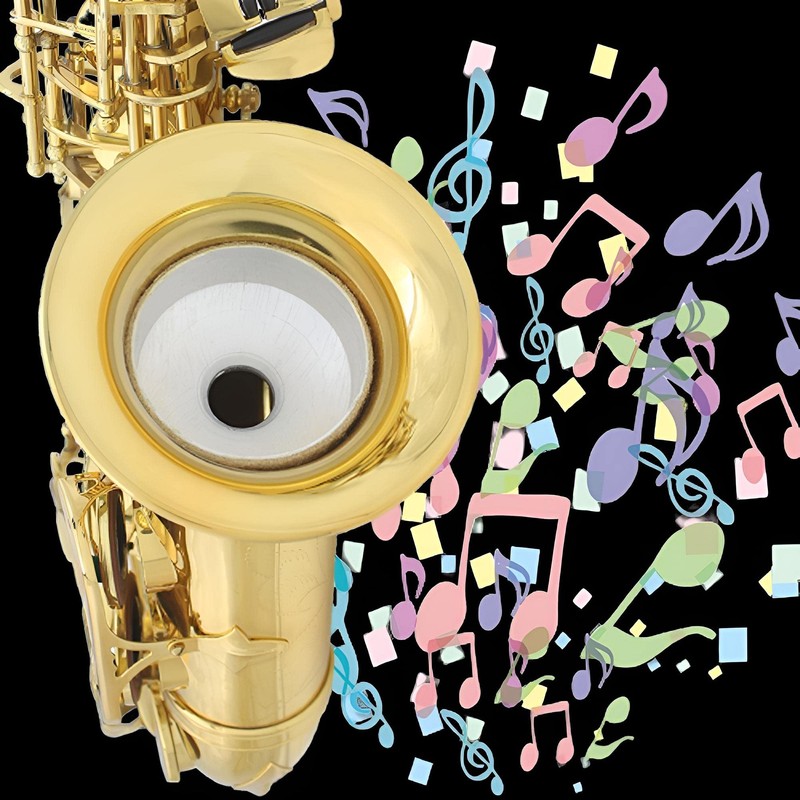 MIMIA Saxophone Sax Player Must-See Tenor Silencer Mute, Mute, Metal