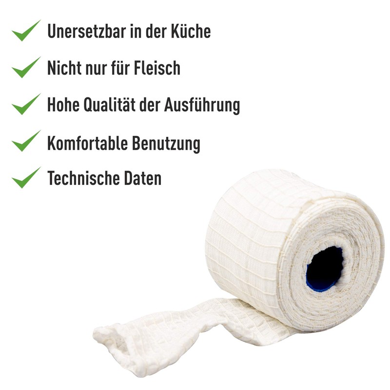 Browin 310105 White Smoking Net 5 m for Roasting, Smoking,