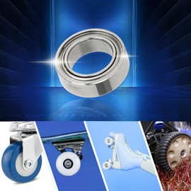 ACROPIX 850ZZ Deep Groove Ball Bearings P6 5x8x2.5mm Lubricated Bearings Double Metal Seal Silver Tone Scooter Skateboard Wheel - Pack of 10