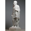 Greek Philosopher Socrates Cast Marble Statue Sculpture Figure 9.45 inches