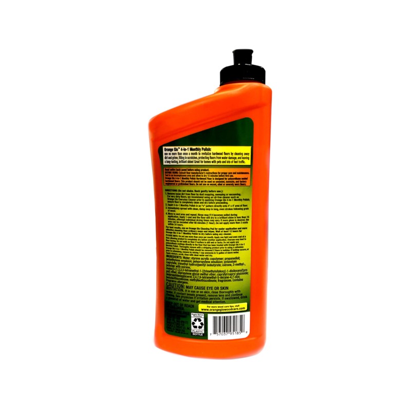 Orange Glo Hardwood Floor 4-in-1 Monthly Polish, 24 Oz (Pack