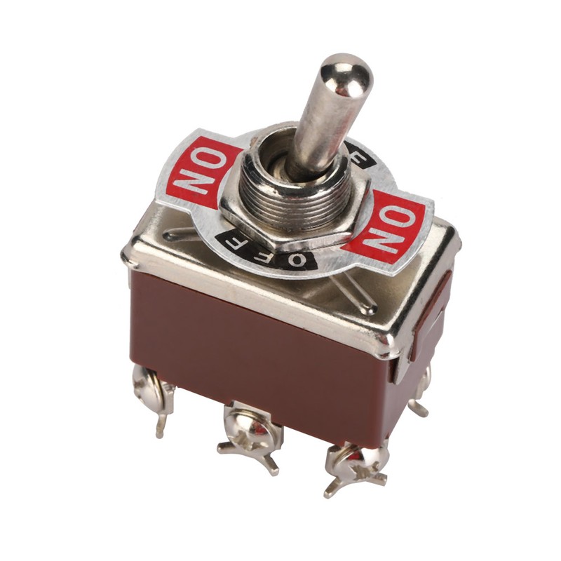 5PCS Toggle Switch DPDT 6 Pin3 Position Terninal On OFF