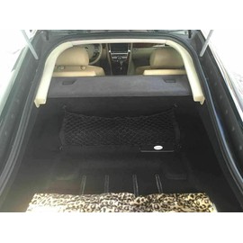 Trunk Cargo Net - Made and Fit Specific Vehicle for JAGUAR XK 2007-2015 XKR-S 2012-2015 XK8 1997-2006 XKR 2000-2015 - Elastic Mesh Storage Organizer - Premium Accessories - Trunk Cargo Luggage Netting