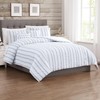 Modern Threads 5-Piece Jacquard Comforter Set, Bianca King in White
