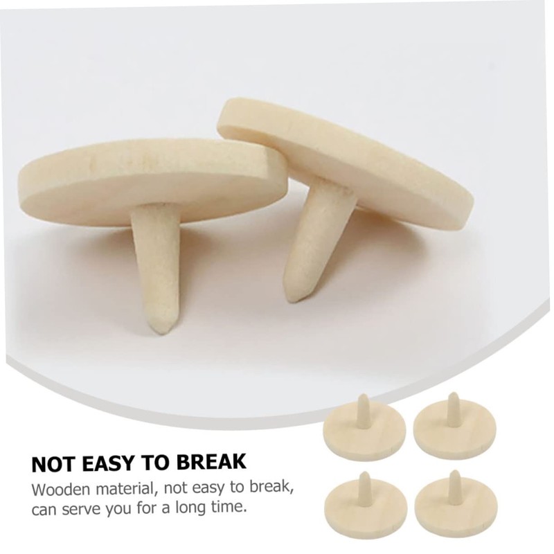 Kisangel 20pcs Wooden Golf Ball Position Markers Durable Eco-Friendly Alignment