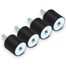 M8 Shock Absorber Rubber Insulator Brackets, M8 Rubber Mounts Shock Absorber, Rubber Mounts Anti-Vibration Silent Block Car Boat Coils (VD30*30 M8*23)