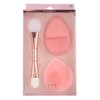 3pc Facial Cleansing Kit - Silicone Face Scrubber, Exfoliating Face
