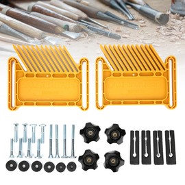 2Pcs Woodworking Featherboard Set Yellow Highly Recognizable Aids for Improved Cutting Accuracy and Safety Processing Accessories adapted to routers and Table saws