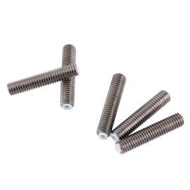 5pcs M6 x 30mm Nozzle Throat Stainless Steel Tube Throat Pipe Extruder Teflon for 3D Printer Extruder 1.75mm
