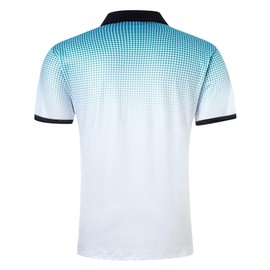 uideazone Men's Polo Golf Shirts Dry Fit Performance Golf Shirts Athletic Funny Golf Short Sleeve White Black Fitness Collar Top L