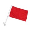 Online Stores Solid Car Flag, Red