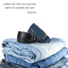 DOOPAI Men's Ratchet Leather Belt Set - 2 Pack Sliding