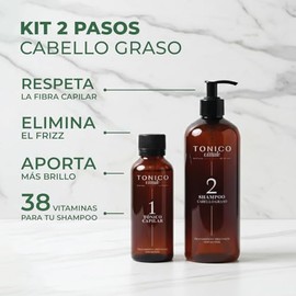 Tonico Vittale | Kit 2, Tónico Y Shampoo Para Cabello Grasoso | Crecimiento, Reparación Y Fortalecimiento Capilar | Hidratación Y Suavidad | Fórmula I