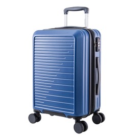 OUZZO Luggage,travel carry-on luggage,tsa approved lock,rolling carry on luggage for plane,expandable carry on luggage,22x14x8 airline approved,hardshell luggage,20-Inch Suitcase with Wheels，Blue
