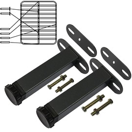 Metal Adjustable Legs for Bed Furniture Hardware Cabinet Foot Legs feet Support/Heavy Duty Easy Install Bed Center Frame Slat Support Leg 2PCS(9.8"-12.6" Height)