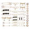 Penta Angel Pearl Safety Pins 36Pcs Socks Charm Pins Pant