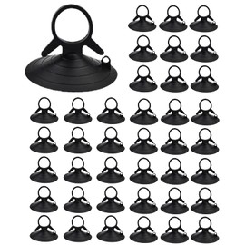 ALLMIRA Sun Shade Suction Cup 40 Pack Sun Shade Suction Cup Strong Suction Cup Vacuum Hook Long Lasting Strong Suction Cup for Window Car Shade Replacement Aid Fixing Clip (Black)