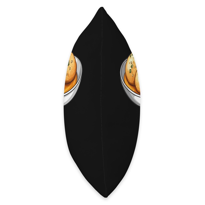 Pani Puri Cartoon Throw Pillow