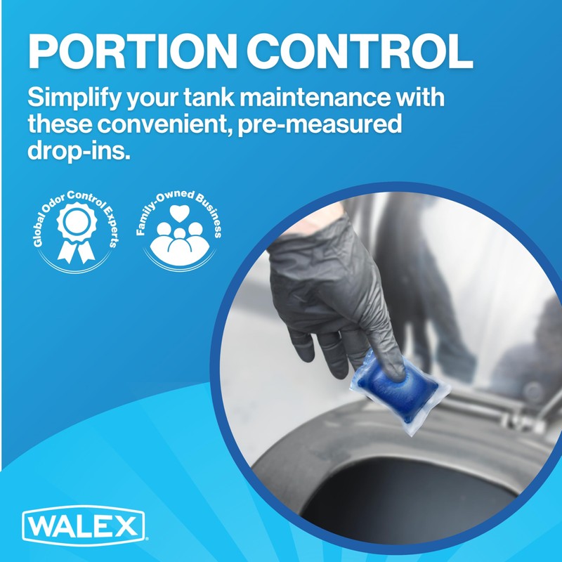 Walex PPSGBG Porta-Pak Commercial Holding Tank Deodorizer Drop-Ins, Sunglow Scent