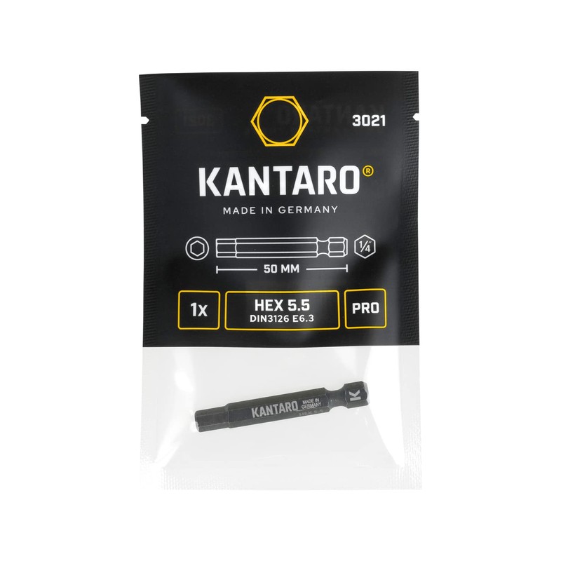 KANTARO 3021 Hexagonal Bit HEX 5.5 mm x 50 mm