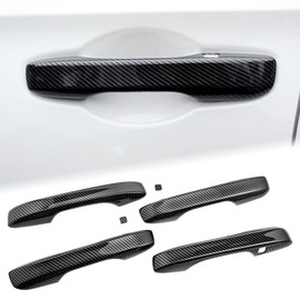 GZJUNFUGJ Carbon Fiber Car Door Handle Cover Compatible for Honda Civic Accord CR-V HR-V Acura Integra Accessories 2023 2024 2025 2026 Door Handle Protector Scratch Resistant