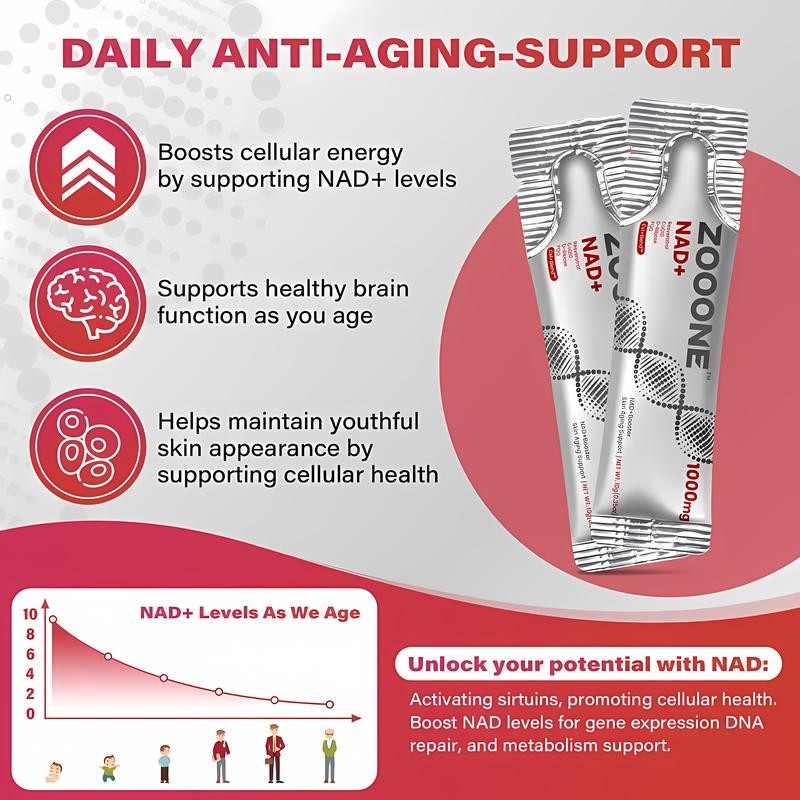 [Flash Sales] ZOOONE NAD+ Berry Flavor Drink Mix 1000mg for