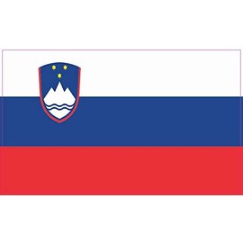 StickerTalk Slovenia Flag Magnet, 5 inches by 3 inches