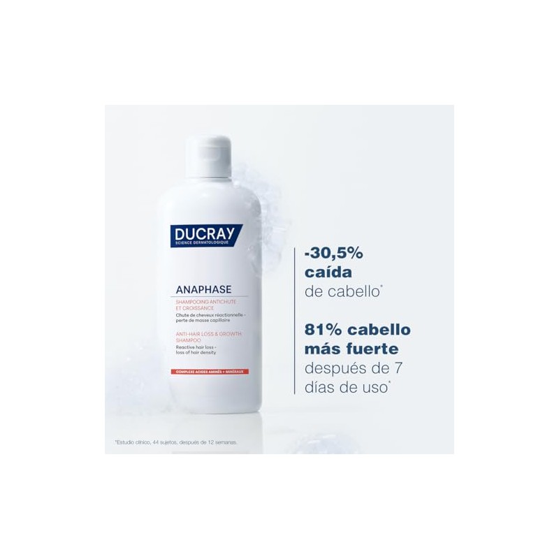 DUCRAY Anaphase Shampoo Anticaída y Crecimiento Para Caída Ocasional, 200ml