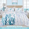 Invoibler Coastal Quilt Set King Size Beach Quilt Bedding Set