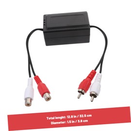 Operitacx Ground Loop Isolator Car Audio Noise Filter for Improved Sound Easy Installation Equipment Eliminates Unwanted Hum Vehicle Audio Systems
