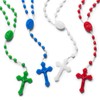 JUXINGDAZYF Bulk Rosaries Pack of 100, 17 Inch Assorted Plastic