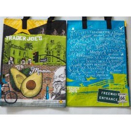 Trader Joe's Durable Reusable Grocery Shopping Bag Farmers Market Eco Tote NEW - So Cal Beach Cities