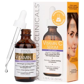 ADVANCED CLINICALS SUERO FACIAL VITAMINA C ANTIEDAD ACLARANTE CON ACIDO FELURICO 52ML