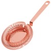 BarBits Round Cocktail Strainer - Professional Hawthorne Strainer - Copper