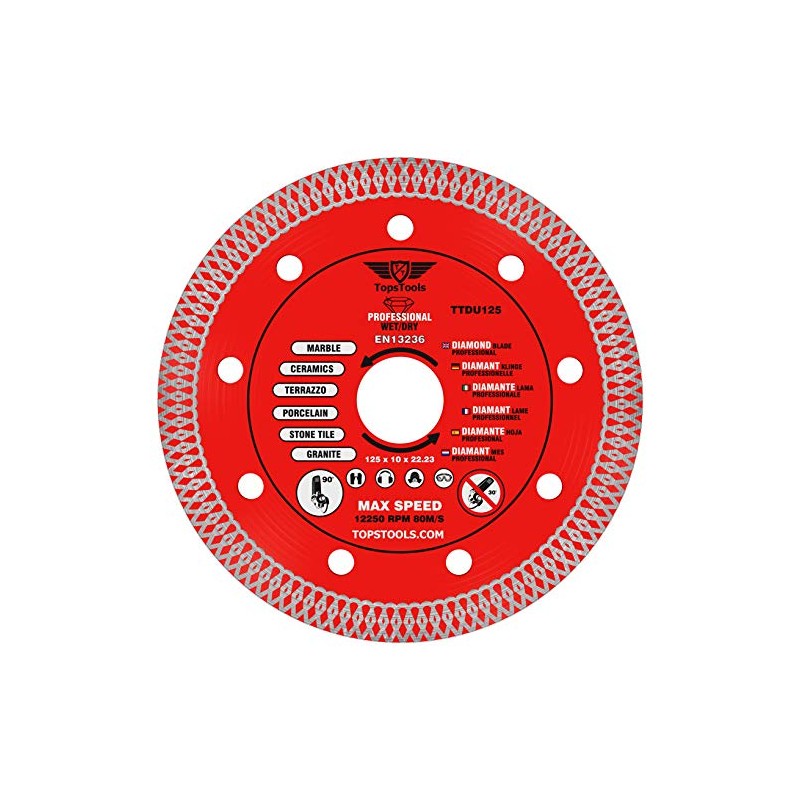1 x TopsTools TTDU125 125mm (5 inch) x 10mm x