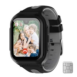 LogHog Kids Smart Watch with Calling Voice Chat Video Chat GPS Tracking Pedometer One Key SOS WiFi 4G Sim Card Included Multifunction Amoled Smart Watches for Kids School Teens