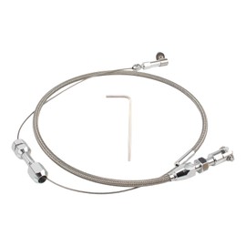 Carbhub Accelerator 24inch Stainless Steel Throttle Cable Braided Universal For Ford 302