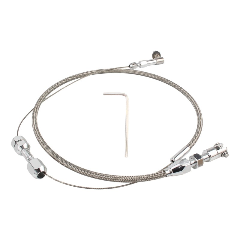 Carbhub Accelerator 24inch Stainless Steel Throttle Cable Braided Universal For