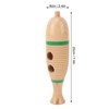 Fish Shaped Guiro Wooden Latin Percussion Musical Instruments with Rhythm