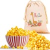 Reusable Popcorn Popper Bag Microwave Bowl- Natural Cotton Microwave Popcorn